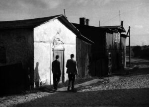 Z Wiesławem Juszczakiem podczas wakacji w Chmielnie, 1959