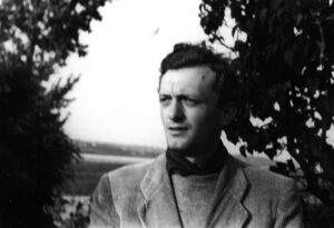 W trakcie pleneru w Suffczynie, ok. 1946