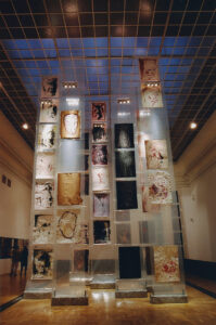 Widok wystawy indywidualnej Jacka Sempolińskiego A me stesso, Zachęta, Warszawa, 2002