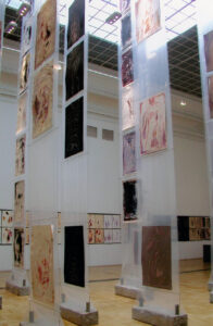 Widok wystawy indywidualnej Jacka Sempolińskiego A me stesso, Zachęta, Warszawa, 2002