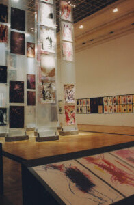 Widok wystawy indywidualnej Jacka Sempolińskiego A me stesso, Zachęta, Warszawa, 2002