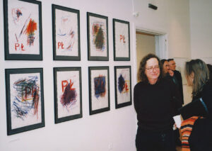 Tomasz Tatarczyk, na wystawie Jacka Sempolińskiego, Galeria Studio, Warszawa, 2006