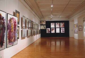 Widok wystawy Cava di pietre, cranio, Galeria Studio, Warszawa 2006