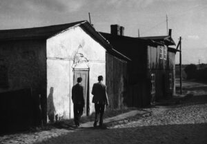 Jacek Sempoliński i Wiesław Juszczak podczas wakacji w Chmielnie, 1959